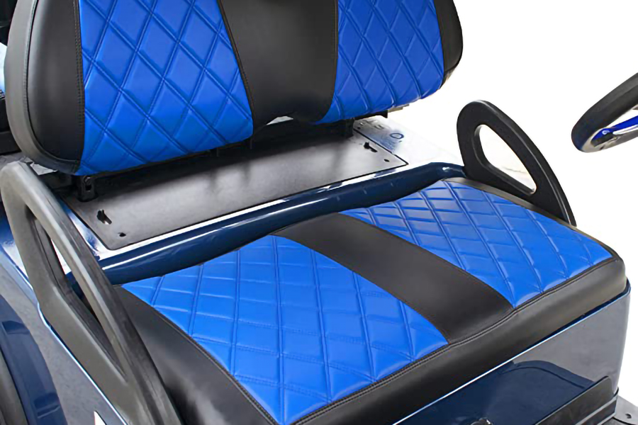Huse pentru scaune pentru cărucior de golf Diamond Blue & Black